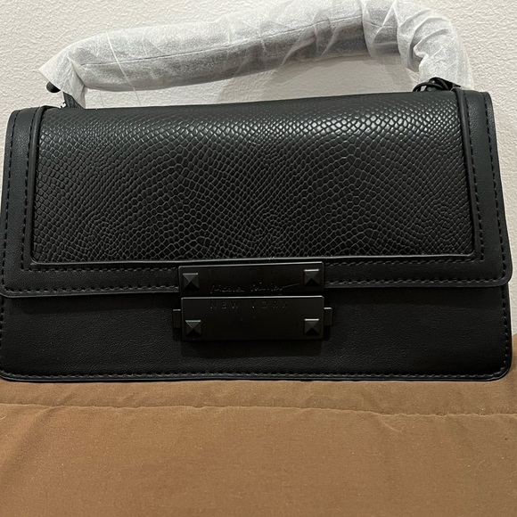 Nicole Miller New York Handbags - Nicole Miller NY Black Mini Clutch W/ Shoulder Strap NWT